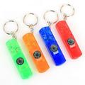 Plastic Keychain with Whistle And Compass